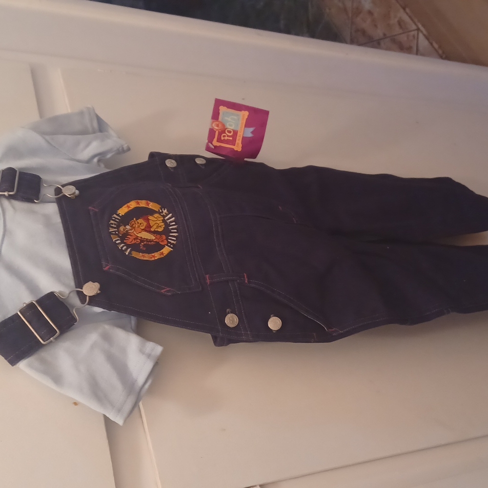 New overalls with shirt Winnie the pooh theme